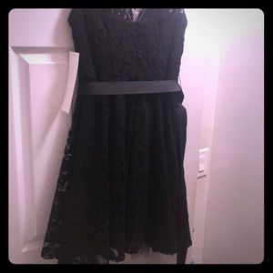 Cache’ Black lace cocktail dress